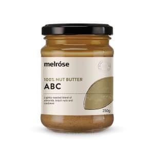 Melrose Nut Butter ABC 250g in a jar on a whitebackground