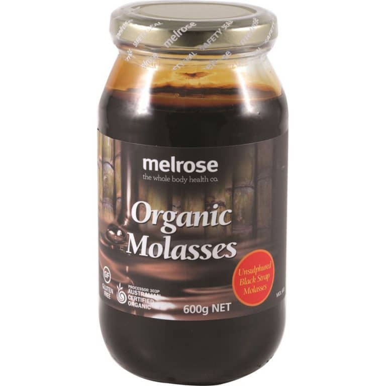 Melrose Blackstrap Molasses Organic Unsulphured (600g jar) Positive