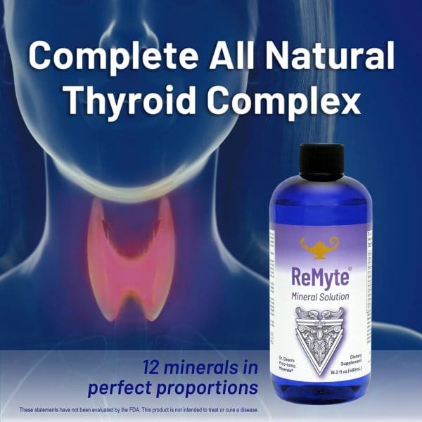 ReMyte mineral solution - 3D rendered medically accurate illustration of a woman's thyroid gland