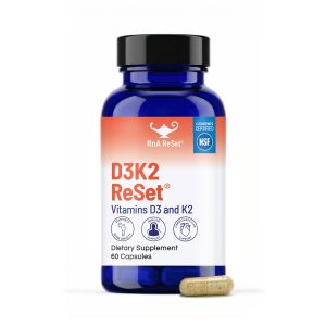Dr Carolyn Dean's D3K2 ReSet - Vegan Vitamin D3 & K2 (60 capsules)
