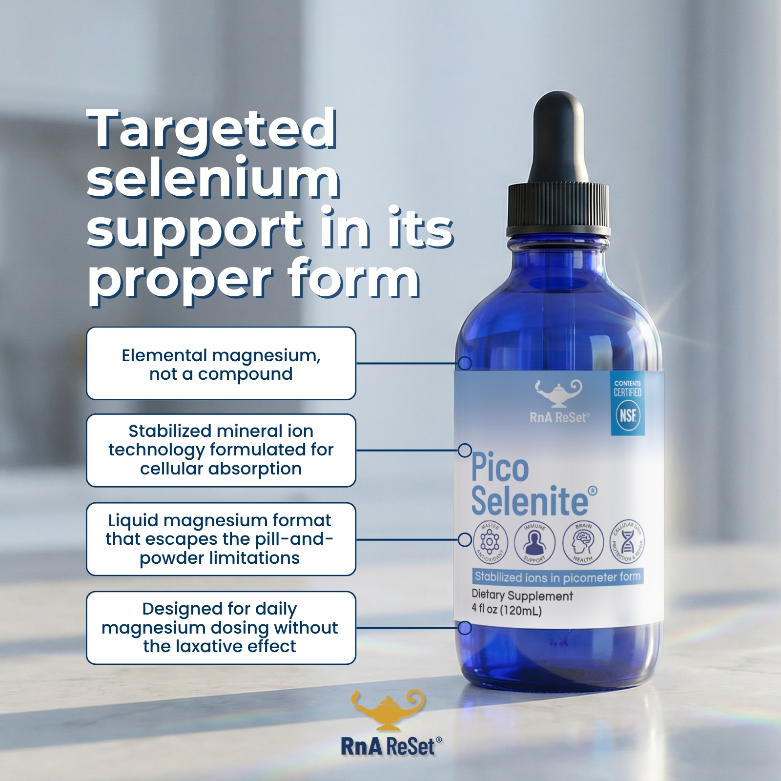Pico Selenite® | Essential Selenium Trace Mineral | RnA ReSet - Image 4