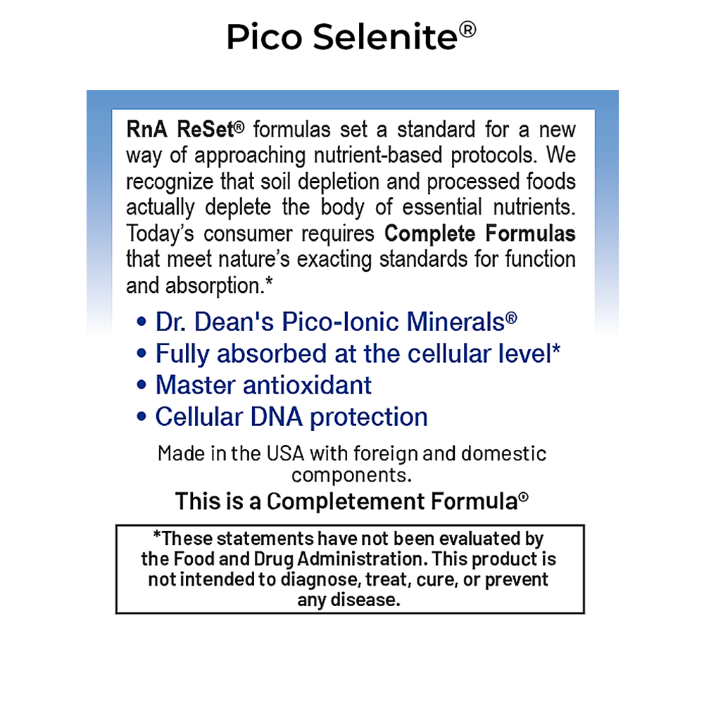 Pico Selenite® | Essential Selenium Trace Mineral | RnA ReSet - Image 5